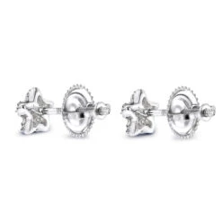 Small Diamond Star Earrings Studs 0.11ct 14K White Gold 11 Small Diamond Star Earrings Studs 0.11ct 14K White Gold -Invicta Jewelry Store small diamond star earrings studs 014ct 14k p 42964 backwh
