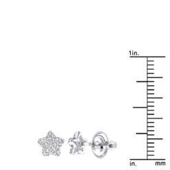 Small Diamond Star Earrings Studs 0.11ct 14K White Gold 12 Small Diamond Star Earrings Studs 0.11ct 14K White Gold -Invicta Jewelry Store small diamond star earrings studs 014ct 14k p 42964 rulerwh