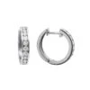 Small Hoops: 14K White Gold Diamond Hoop Earrings 1/2in 0.91ct -Invicta Jewelry Store small hoops 14k diamond hoop earrings 091ct p 40621 wh