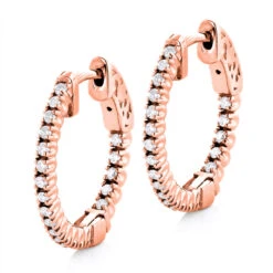 3/4in Small Hoops 14K White Gold Diamond Hoop Earrings Inside Out 1/2ct 9 3/4in Small Hoops 14K White Gold Diamond Hoop Earrings Inside Out 1/2ct -Invicta Jewelry Store small hoops 14k diamond hoop earrings inside out 047 p 6931 ro