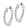 3/4in Small Hoops 14K White Gold Diamond Hoop Earrings Inside Out 1/2ct 1 3/4in Small Hoops 14K White Gold Diamond Hoop Earrings Inside Out 1/2ct -Invicta Jewelry Store small hoops 14k diamond hoop earrings inside out 047 p 6931 wh