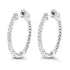 Small Hoops 14K White Gold Diamond Hoop Earrings Inside Out 0.74ct 2 Small Hoops 14K White Gold Diamond Hoop Earrings Inside Out 0.74ct -Invicta Jewelry Store small hoops 14k diamond hoop earrings inside out 074 p 6932 wh