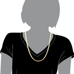 Solid 10K Yellow Gold Herringbone Chain Necklace 4.5mm 16 Inches 10 Solid 10K Yellow Gold Herringbone Chain Necklace 4.5mm 16 Inches -Invicta Jewelry Store solid 10k yellow gold herringbone chain necklace 45mm 16 inches bod