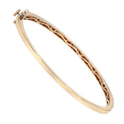 Solid 14K Yellow Gold Diamond Bangle Bracelet For Women 2ct By Luxurman 11 Solid 14K Yellow Gold Diamond Bangle Bracelet For Women 2ct By Luxurman -Invicta Jewelry Store solid 14k gold diamond bangle bracelet for women 2ct by luxurman backro 1