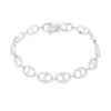 2.3 Carat Gucci Link Diamond Bracelet For Women Solid 14K White Gold -Invicta Jewelry Store solid 14k gold gucci link diamond bracelet for women 25ct 803221 wh