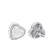 Solid 14K White Gold Large Heart Diamond Stud Earrings For Women 1ct By Luxurman 1 Solid 14K White Gold Large Heart Diamond Stud Earrings For Women 1ct By Luxurman -Invicta Jewelry Store solid 14k gold large heart diamond stud earrings for women 1ct by luxurman mainwh