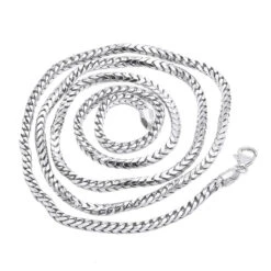 Solid 14K Yellow Gold Franco Chain Necklace For Men 3.5mm 20-32" -Invicta Jewelry Store solid gold franco chain necklace 14k chains 35mm 33 backwh