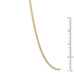 Solid 14K Yellow Gold Franco Chain Necklace For Men 3.5mm 20-32" -Invicta Jewelry Store solid gold franco chain necklace 14k chains 35mm 33 rulerye