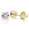 Solitaire 1 Carat Round Diamond Stud Earrings F-G VS In 4 Prong 18K Yellow Gold 1 Solitaire 1 Carat Round Diamond Stud Earrings F-G VS In 4 Prong 18K Yellow Gold -Invicta Jewelry Store solitaire 1 carat round diamond stud earrings f g vs in 4 prong 18k gold main