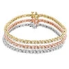 Stackable Round Diamond Tennis Bracelet 10K Gold 4.5ct 1 Stackable Round Diamond Tennis Bracelet 10K Gold 4.5ct -Invicta Jewelry Store stackable round diamond tennis bracelet in 10k yellow rose white gold 45ct main