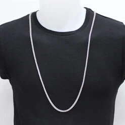 Sterling Silver Diamond Cut Franco Chain Necklace 3.5mm 36" 9 Sterling Silver Diamond Cut Franco Chain Necklace 3.5mm 36" -Invicta Jewelry Store sterling silver diamond cut franco chain necklace 35mm 36 p 48075bod