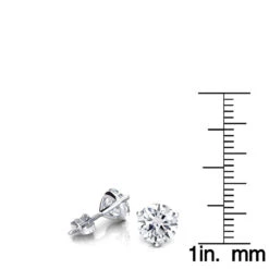 Two Carat 14K White Gold Solitaire Round Diamond Martini Stud Earrings 13 Two Carat 14K White Gold Solitaire Round Diamond Martini Stud Earrings -Invicta Jewelry Store two carat 14k gold solitaire round diamond martini stud earrings rulerwh