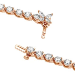 Unique 6 Carat VS Diamond Tennis Bracelet For Women 18K White Gold Flower Clasp 15 Unique 6 Carat VS Diamond Tennis Bracelet For Women 18K White Gold Flower Clasp -Invicta Jewelry Store unique 6 carat vs diamond tennis bracelet for women 18k gold flower clasp 407100 backro