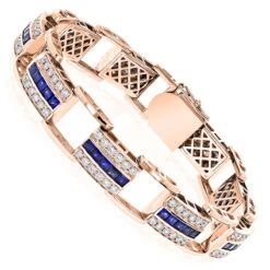 Unique Diamond And Sapphires Bracelet 14K White Gold 10 Unique Diamond And Sapphires Bracelet 14K White Gold -Invicta Jewelry Store unique diamond and sapphires bracelet in 14k yellow rose or white gold rose