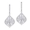 Unique Diamond Drop Earrings For Women 2.4ct 14K White Gold 2 Unique Diamond Drop Earrings For Women 2.4ct 14K White Gold -Invicta Jewelry Store unique diamond drop earrings for women 24ct 14k gold 1