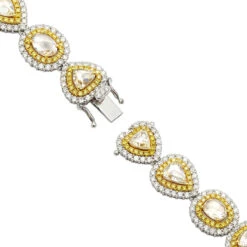 Unique High End Diamond Bracelet For Ladies 18K White Gold 20 Carats -Invicta Jewelry Store unique high end diamond bracelet for ladies in 18k gold 20 carats 804013 backwh