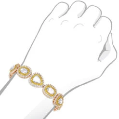 Unique High End Diamond Bracelet For Ladies 18K White Gold 20 Carats -Invicta Jewelry Store unique high end diamond bracelet for ladies in 18k gold 20 carats 804013 bodro