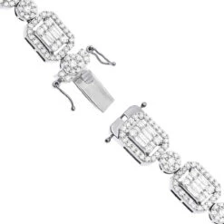 Unique Diamond Necklace For Women 10K Yellow Gold 17 Carats -Invicta Jewelry Store unique ladies diamond necklace 14k gold 17 carats baguette round diamonds clasp white