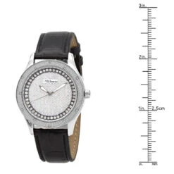 White JoJino Diamond Watch For Women Black Leather Band 0.12ct Iced Out Dial 9 White JoJino Diamond Watch For Women Black Leather Band 0.12ct Iced Out Dial -Invicta Jewelry Store watches white jojino diamond watch for women black leather band 012ct iced out dial 968787 ruler