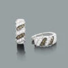 White And Champaign Diamond Hoop Huggie Earrings 0.47ct 14K White Gold 1 White And Champaign Diamond Hoop Huggie Earrings 0.47ct 14K White Gold -Invicta Jewelry Store white brown diamond hoop huggie earrings 047ct 14k gold p 48392