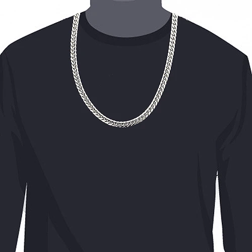 10K White Gold Miami Cuban Link Chain In 22-40in 11mm 5 10K White Gold Miami Cuban Link Chain In 22-40in 11mm - Image 3