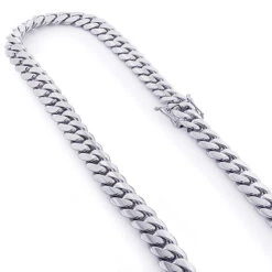14K White Gold Miami Cuban Link Colossal Chain 14.5mm 22-40in