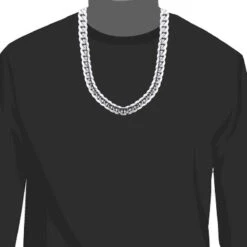 14K White Gold Miami Cuban Link Colossal Chain 14.5mm 22-40in 10 14K White Gold Miami Cuban Link Colossal Chain 14.5mm 22-40in -Invicta Jewelry Store white gold miami cuban link colossal chain 14k 145mm 22 40in 3