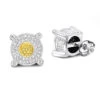 White Yellow Diamond Stud Earrings 0.33ct Sterling Silver 2 White Yellow Diamond Stud Earrings 0.33ct Sterling Silver -Invicta Jewelry Store white yellow diamond stud earrings 05ct sterling silver 1