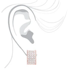 Wide 14K White Gold Designer Quarter Hoop Cluster Diamond Earrings Women's 3.25ct 22 Wide 14K White Gold Designer Quarter Hoop Cluster Diamond Earrings Women's 3.25ct -Invicta Jewelry Store wide 14k gold designer quarter hoop cluster diamond earrings womens 325ct bodro