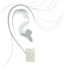 Wide 14K White Gold Designer Quarter Hoop Cluster Diamond Earrings Women's 3.25ct 21 Wide 14K White Gold Designer Quarter Hoop Cluster Diamond Earrings Women's 3.25ct -Invicta Jewelry Store wide 14k gold designer quarter hoop cluster diamond earrings womens 325ct bodye