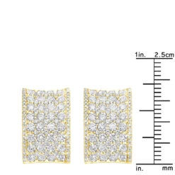 Wide 14K White Gold Designer Quarter Hoop Cluster Diamond Earrings Women's 3.25ct 24 Wide 14K White Gold Designer Quarter Hoop Cluster Diamond Earrings Women's 3.25ct -Invicta Jewelry Store wide 14k gold designer quarter hoop cluster diamond earrings womens 325ct rulerye