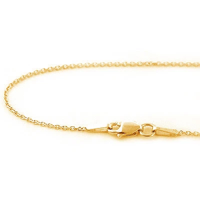 Women's Solid 14K Yellow Gold Chain 16-18in 1mm 3 Women's Solid 14K Yellow Gold Chain 16-18in 1mm