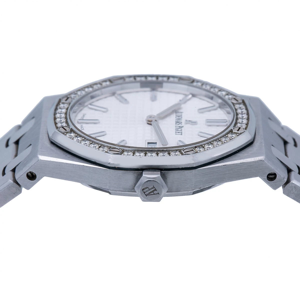 Women's Diamond Watch Audemars Piguet Royal Oak 33mm White Dial W00958 5 Women's Diamond Watch Audemars Piguet Royal Oak 33mm White Dial W00958 - Image 3