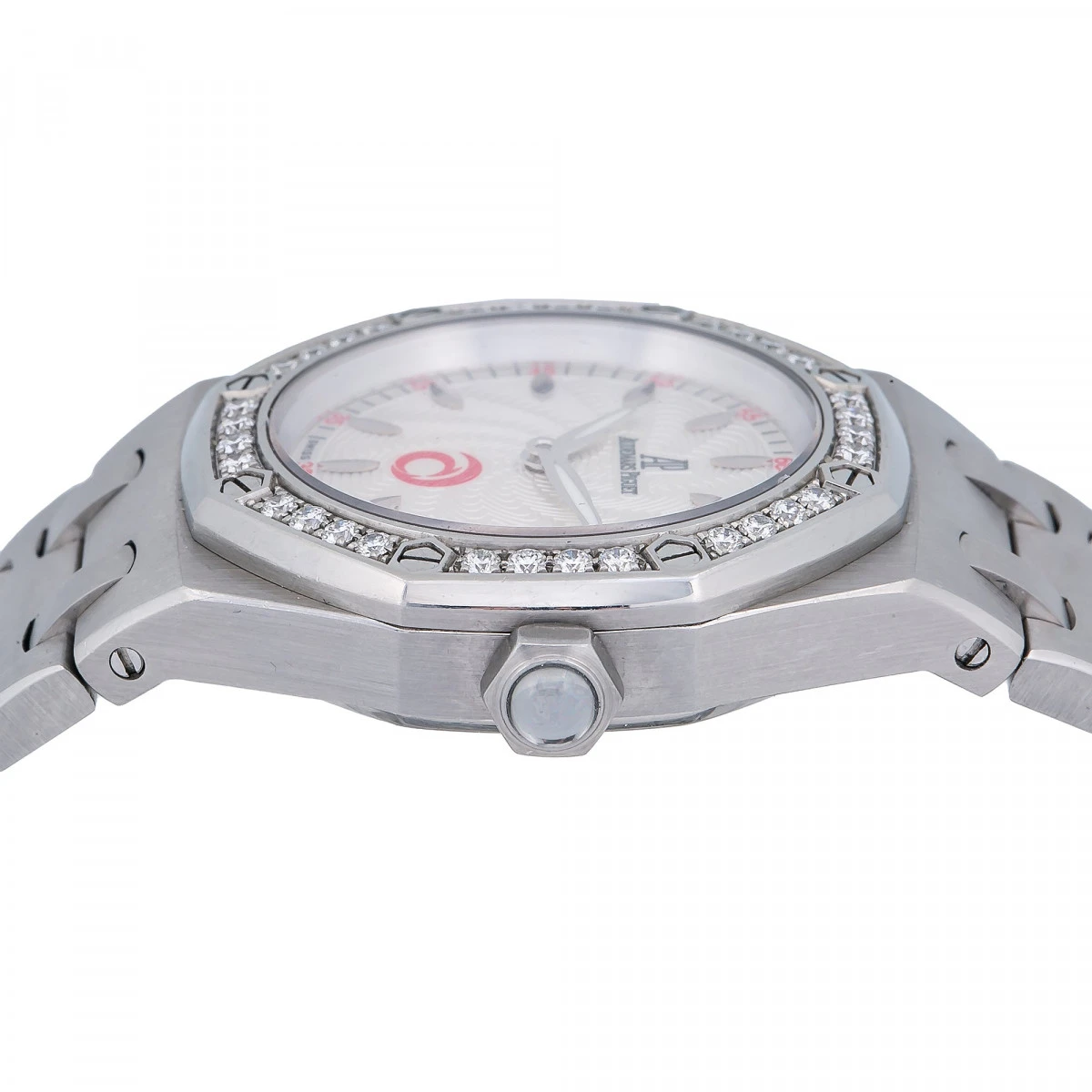 Diamond Watch Audemars Piguet Royal Oak Lady 33mm White Dial W01046 5 Diamond Watch Audemars Piguet Royal Oak Lady 33mm White Dial W01046 - Image 3