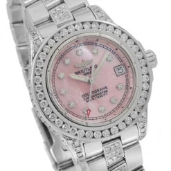 Women's Diamond Watch Breitling Colt Oceane 33mm Pink Dial -Invicta Jewelry Store womens diamond watch breitling colt oceane 33 mm pink dial w00830 0E8A9158 2048x2048