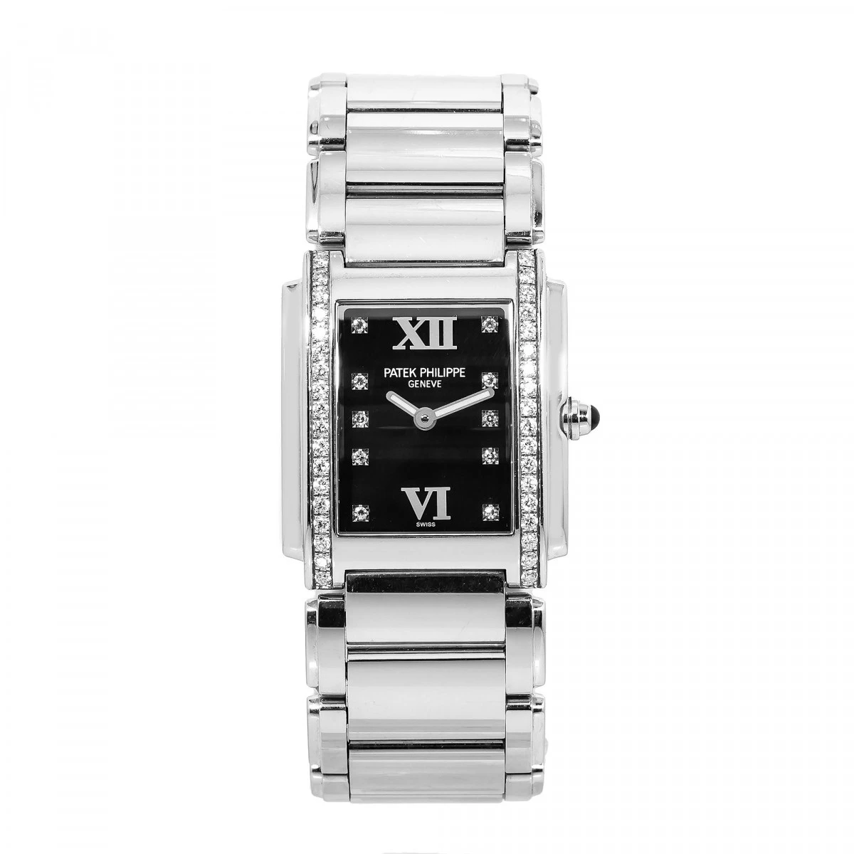 Women's Diamond Watch Patek Philippe Twenty~4 25mm Black Dial 4 Women's Diamond Watch Patek Philippe Twenty~4 25mm Black Dial - Image 2