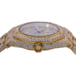 Women's 18K Gold Diamond Watch Audemars Piguet Royal Oak Champagne Dial W00905 8 Women's 18K Gold Diamond Watch Audemars Piguet Royal Oak Champagne Dial W00905 -Invicta Jewelry Store womens gold diamond watch audemars piguet royal oak champagne dial w00905 0E8A0400 2048x2048