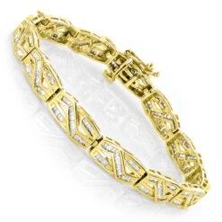 Women's Infinity Baguette Diamond Bracelet 2.84ct 8 Women's Infinity Baguette Diamond Bracelet 2.84ct -Invicta Jewelry Store womens infinity baguette diamond bracelet 284ct p 5682 ye