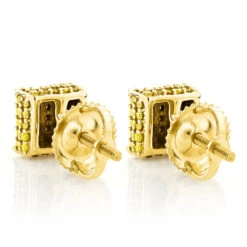 Yellow Diamond Stud Earrings 0.53ct 10K Yellow Gold 11 Yellow Diamond Stud Earrings 0.53ct 10K Yellow Gold -Invicta Jewelry Store yellow diamond stud earrings 053ct 10k gold p 45690 backye