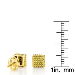 Yellow Diamond Stud Earrings 0.53ct 10K Yellow Gold 13 Yellow Diamond Stud Earrings 0.53ct 10K Yellow Gold -Invicta Jewelry Store yellow diamond stud earrings 053ct 10k gold p 45690 rulerye