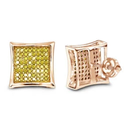 Yellow Diamond Stud Earrings 0.55ct 14K Yellow Gold 10 Yellow Diamond Stud Earrings 0.55ct 14K Yellow Gold -Invicta Jewelry Store yellow diamond stud earrings 068ct 14k gold p 49511 ro