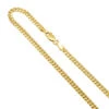 Men's Solid 14K Yellow Gold Miami Cuban Link Curb Chain 3mm 22-40in